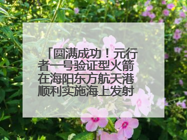 圆满成功！元行者一号验证型火箭在海阳东方航天港顺利实施海上发射回收试验