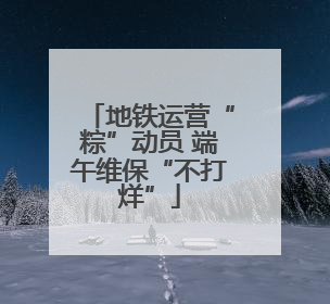 地铁运营“粽”动员 端午维保“不打烊”
