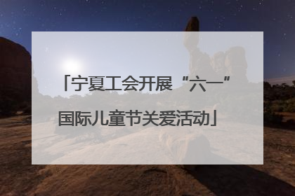 宁夏工会开展“六一”国际儿童节关爱活动