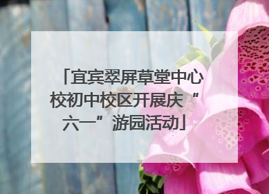 宜宾翠屏草堂中心校初中校区开展庆“六一”游园活动