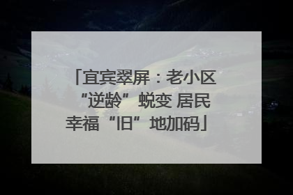 宜宾翠屏：老小区“逆龄”蜕变 居民幸福“旧”地加码