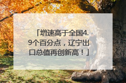 增速高于全国4.9个百分点，辽宁出口总值再创新高！