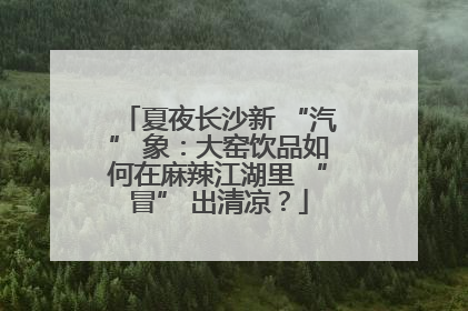 夏夜长沙新 “汽” 象：大窑饮品如何在麻辣江湖里 “冒” 出清凉？
