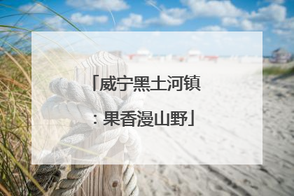 威宁黑土河镇：果香漫山野