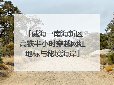 威海→南海新区 高铁半小时穿越网红地标与秘境海岸