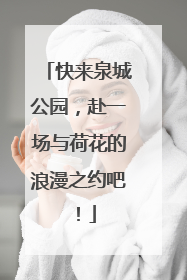 快来泉城公园，赴一场与荷花的浪漫之约吧！