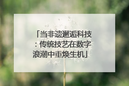 当非遗邂逅科技：传统技艺在数字浪潮中重焕生机