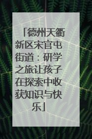 德州天衢新区宋官屯街道：研学之旅让孩子在探索中收获知识与快乐
