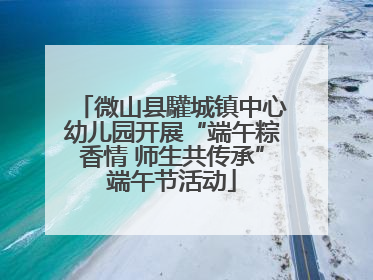 微山县驩城镇中心幼儿园开展“端午粽香情 师生共传承”端午节活动