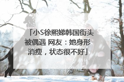 小S徐熙娣韩国街头被偶遇 网友：她身形消瘦，状态很不好