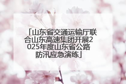 山东省交通运输厅联合山东高速集团开展2025年度山东省公路防汛应急演练