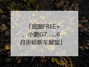 岚图FREE+、小鹏G7……6月重磅新车展望