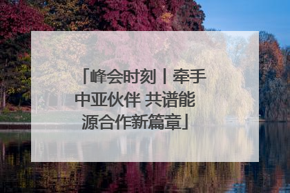 峰会时刻丨牵手中亚伙伴 共谱能源合作新篇章