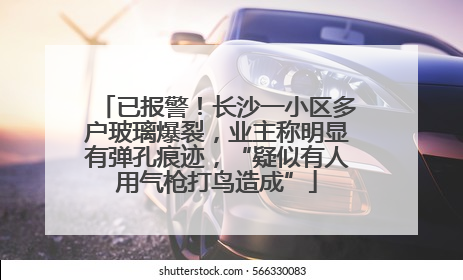 已报警！长沙一小区多户玻璃爆裂，业主称明显有弹孔痕迹，“疑似有人用气枪打鸟造成”