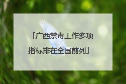 广西禁毒工作多项指标排在全国前列