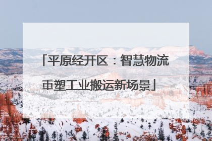 平原经开区：智慧物流重塑工业搬运新场景
