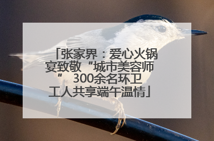 张家界：爱心火锅宴致敬“城市美容师” 300余名环卫工人共享端午温情