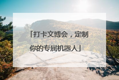 打卡文博会，定制你的专属机器人