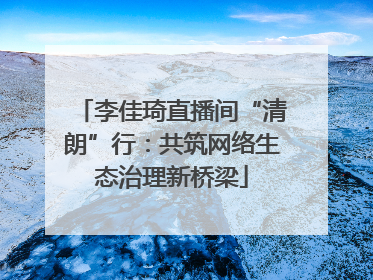 李佳琦直播间“清朗”行：共筑网络生态治理新桥梁