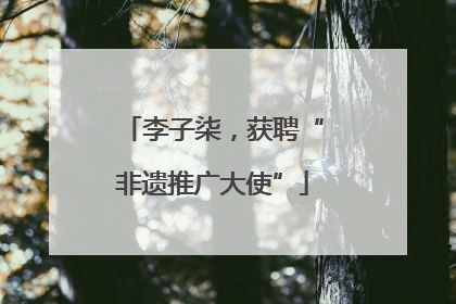 李子柒,获聘“非遗推广大使”