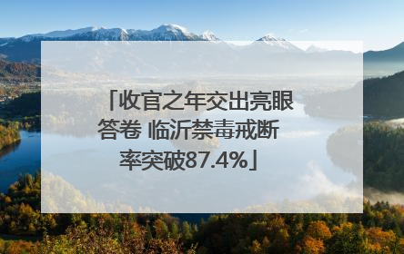 收官之年交出亮眼答卷 临沂禁毒戒断率突破87.4%