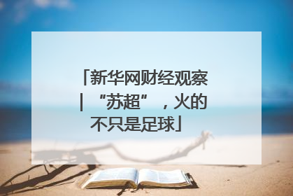 新华网财经观察｜“苏超”，火的不只是足球