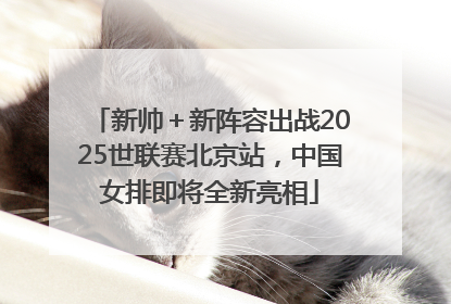 新帅＋新阵容出战2025世联赛北京站，中国女排即将全新亮相