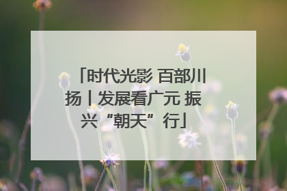时代光影 百部川扬丨发展看广元 振兴“朝天”行