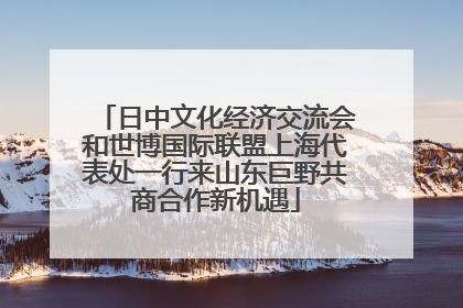 日中文化经济交流会和世博国际联盟上海代表处一行来山东巨野共商合作新机遇
