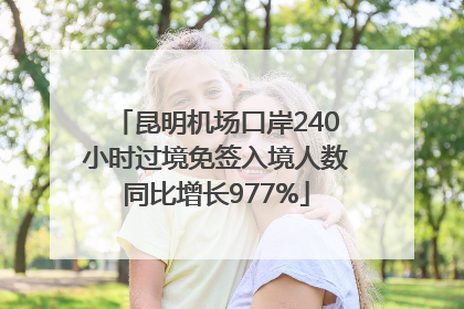 昆明机场口岸240小时过境免签入境人数同比增长977%