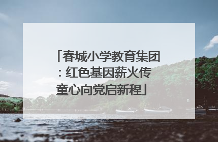 春城小学教育集团：红色基因薪火传 童心向党启新程