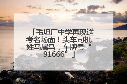 毛坦厂中学再现送考名场面！头车司机姓马属马，车牌号“91666”