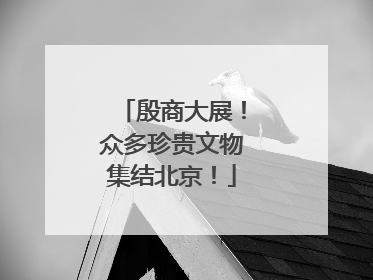 殷商大展！众多珍贵文物集结北京！
