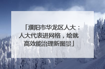 濮阳市华龙区人大：人大代表进网格，绘就高效能治理新图景