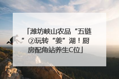 潍坊峡山农品“五链”②玩转“姜”湖！厨房配角站养生C位