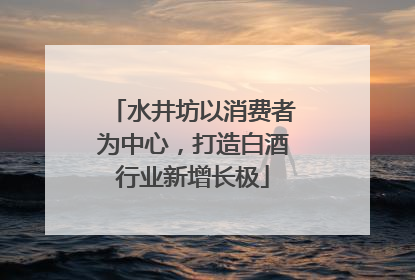 水井坊以消费者为中心，打造白酒行业新增长极