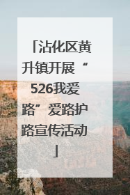 沾化区黄升镇开展“526我爱路”爱路护路宣传活动