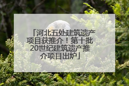 河北五处建筑遗产项目获推介！第十批20世纪建筑遗产推介项目出炉