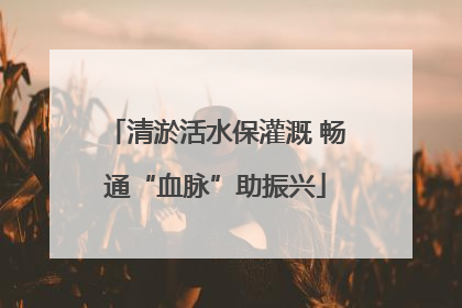 清淤活水保灌溉 畅通“血脉”助振兴