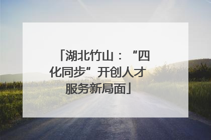 湖北竹山：“四化同步”开创人才服务新局面
