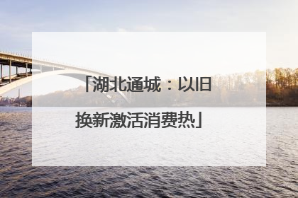 湖北通城：以旧换新激活消费热