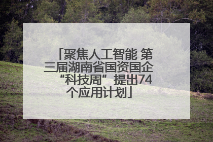 聚焦人工智能 第三届湖南省国资国企“科技周”提出74个应用计划