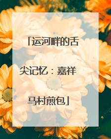 运河畔的舌尖记忆：嘉祥马村煎包