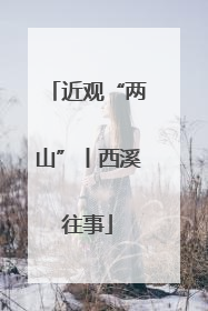 近观“两山”丨西溪往事