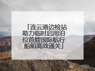 连云港边检站助力临时启用泊位首艘国际航行船舶高效通关