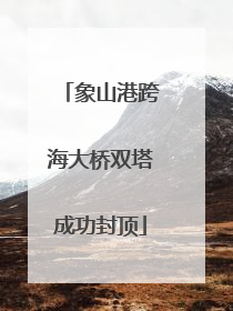 象山港跨海大桥双塔成功封顶