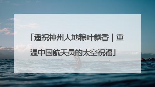 遥祝神州大地粽叶飘香｜重温中国航天员的太空祝福