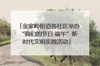 金家岭街道各社区举办“我们的节日·端午”新时代文明实践活动
