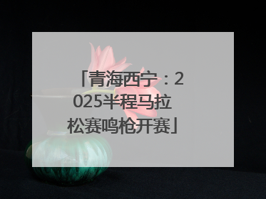 青海西宁：2025半程马拉松赛鸣枪开赛