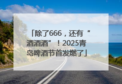 除了666，还有“酒酒酒”！2025青岛啤酒节首发燃了